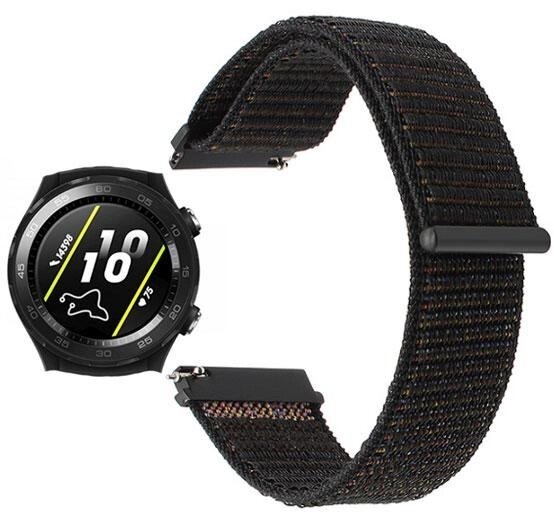 Нейлоновий ремінець Primo для годин Huawei Watch 2 Black від компанії Інтернет-магазин "FotoUSB" - фото 1
