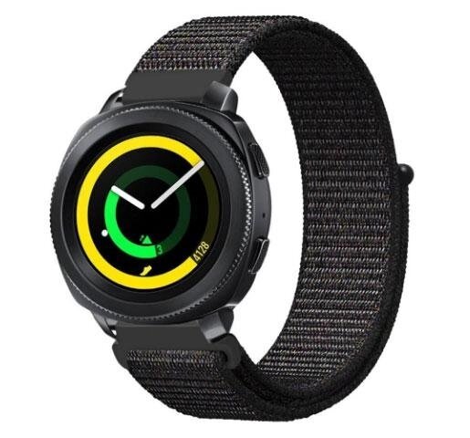Нейлоновий ремінець Primo для годин Samsung Gear Sport SMR600 Black від компанії Інтернет-магазин "FotoUSB" - фото 1