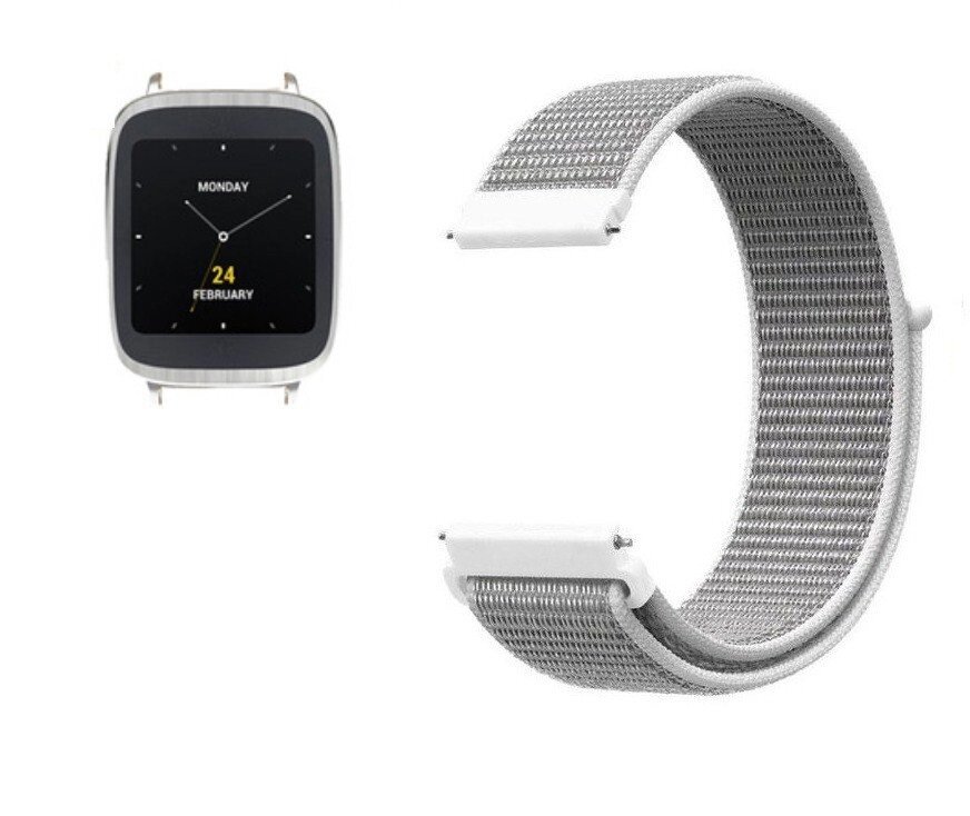 Нейлоновий ремінець Primo для годинника Asus ZenWatch 2 (WI501Q) White від компанії Інтернет-магазин "FotoUSB" - фото 1