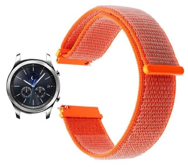 Нейлоновий ремінець Primo для годинника Samsung Gear S3 Classic SMR770 / Frontier RM760 Orange від компанії Інтернет-магазин "FotoUSB" - фото 1