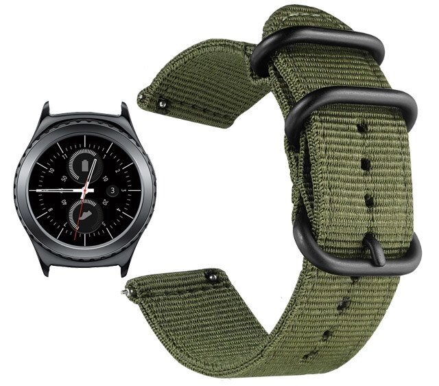 Нейлоновий ремінець Primo Traveller для годин Samsung Gear S2 Classic SMR732 / RM735 Army Green від компанії Інтернет-магазин "FotoUSB" - фото 1