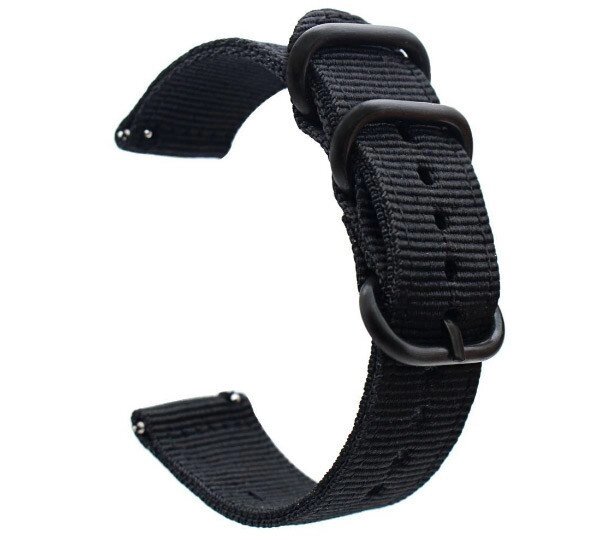 Нейлоновий ремінець Primo Traveller для годин Samsung Gear Sport SMR600 Black від компанії Інтернет-магазин "FotoUSB" - фото 1