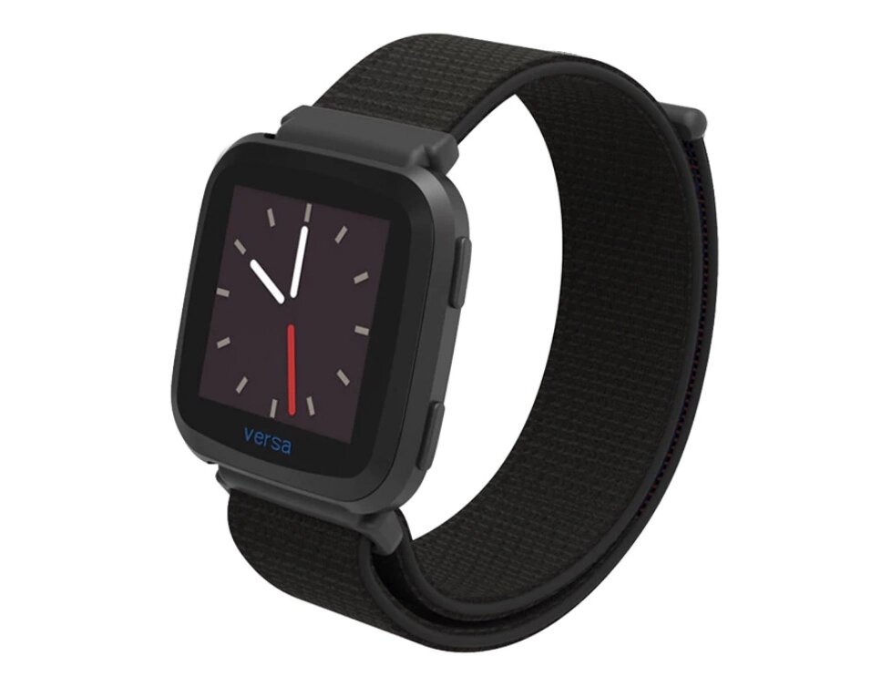 Нейлоновий ремінець Primolux для годин Fitbit Versa / Versa 2 / Versa Lite Black від компанії Інтернет-магазин "FotoUSB" - фото 1