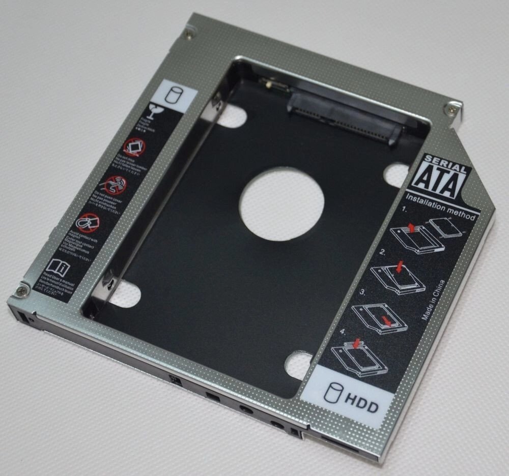 Перехідник адаптер CD / DVD 12.7 mm to HDD / SSD 2.5 " від компанії Інтернет-магазин "FotoUSB" - фото 1