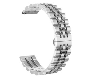 Металевий ремінець Primolux Steel Link для годинника Samsung Galaxy Watch Active / Active 2 - Silver
