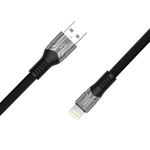 Плоский кабель Kaku KSC-278 USB - Lightning 1.2m - Black