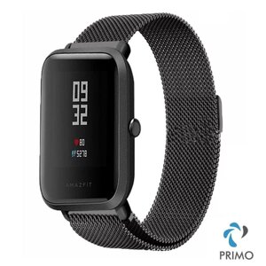 Міланський сітчастий ремінець Primolux для годинника Xiaomi Amazfit Bip / Amazfit Bip GTS / Amazfit Bip Lite - Black