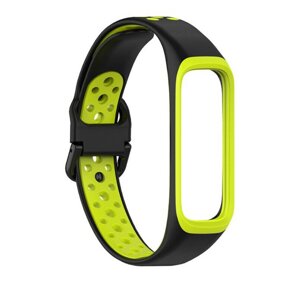 Силіконовий ремінець Primo Perfor Sport для фітнес-браслета Samsung Galaxy Fit 2 (SM-R220) - Black&Green