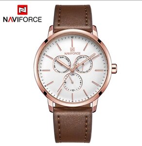 Чоловічі наручні кварцові годинники Naviforce NF3001-RGW