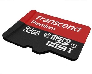 Карта пам'яті 32 Gb microSD Transcend UHS-I 400X Premium (TS32GUSDU1)