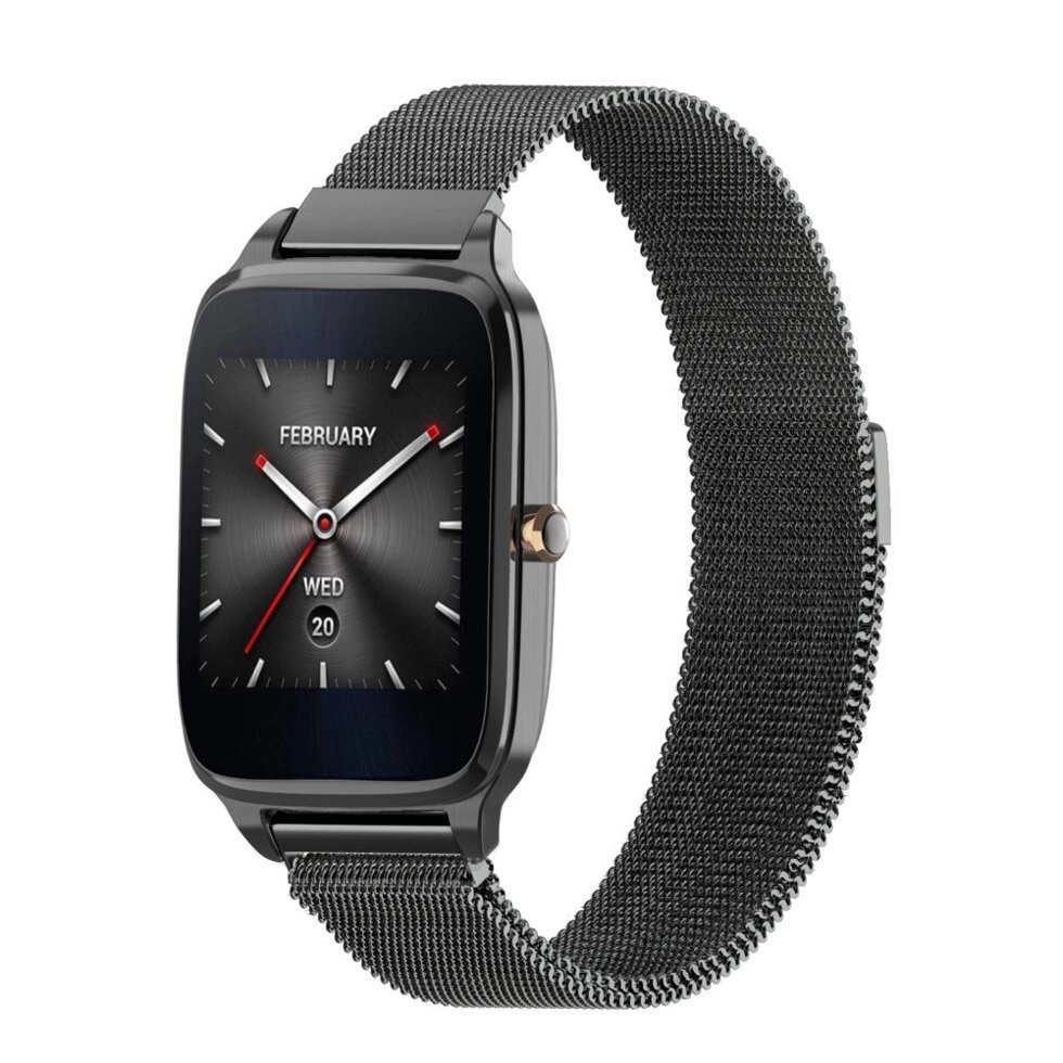 Міланський сітчастий ремінець Primo для годинника Asus Zen. Watch 2 (WI501Q) Black - відгуки