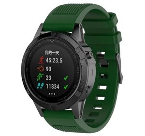 Силіконовий ремінець Primo для годинника Garmin Fenix 3 / 3HR / Fenix 5X / Fenix 6X Army Green