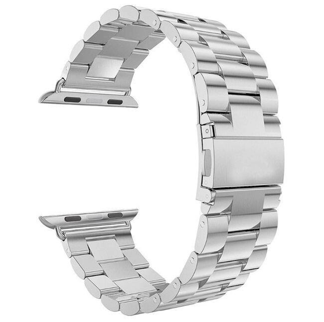 Металевий ремінець Primo Steel для годинника Apple Watch 42mm / 44mm / 45mm - Silver - опт