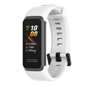 Силіконовий ремінець Primo для фітнес браслета Huawei Band 4 - White