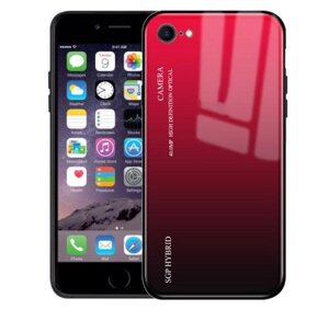 Чохол бампер Primolux Gradient Glass для Apple iPhone 7 / iPhone 8 - Red