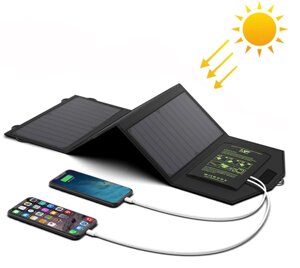 Портативний сонячний зарядний пристрій ALLPOWERS 21W / 2xUSB / 5V - 2.4A