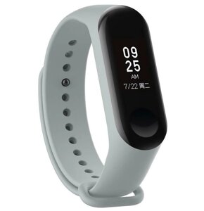 Силіконовий ремінець Primo для фітнес браслета Xiaomi Mi Band 3 - Grey в Запорізькій області от компании Интернет-магазин "FotoUSB"