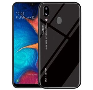 Чохол бампер Primolux Gradient Glass для Samsung Galaxy A40 2019 (SM-A405) - Black в Запорізькій області от компании Интернет-магазин "FotoUSB"