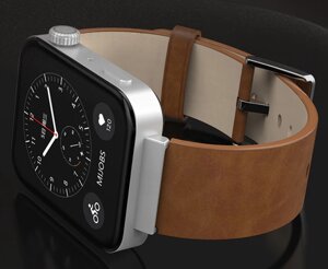 Шкіряний ремінець Primo Mijob для смарт годин Xiaomi Mi Watch - Light Brown
