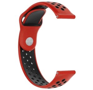 Спортивний ремінець Primo Perfor Sport для годин Samsung Watch Active (SM-R500) / Active 2 (SM-R820 / R830) - Red&Black