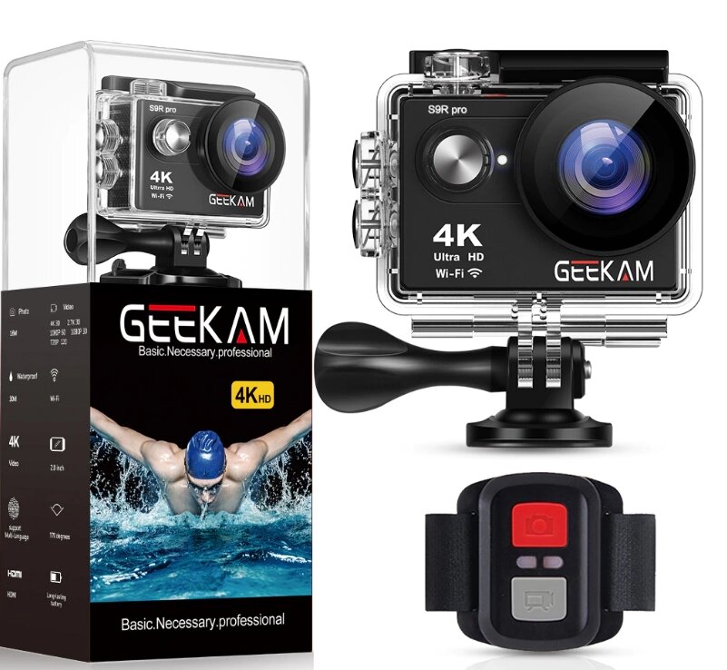 Екшн камера Geekam S9R Pro 4K WI-FI + Пульт - наявність