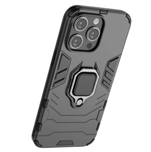 Чохол бампер Primolux Ring Armor для Apple iPhone 15 Pro - Black