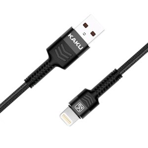 USB кабель Kaku KSC-297 USB - Lightning 1m - Black в Запорізькій області от компании Интернет-магазин "FotoUSB"