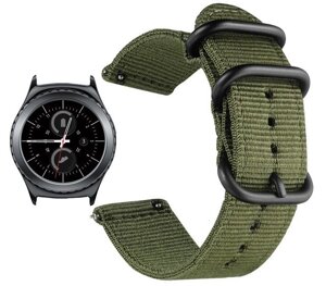 Нейлоновий ремінець Primo Traveller для годин Samsung Gear S2 Classic SMR732 / RM735 Army Green