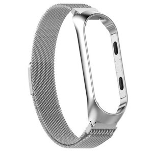 Міланський магнітний ремінець Primo для фітнес браслета Xiaomi Mi Band 3 - Silver