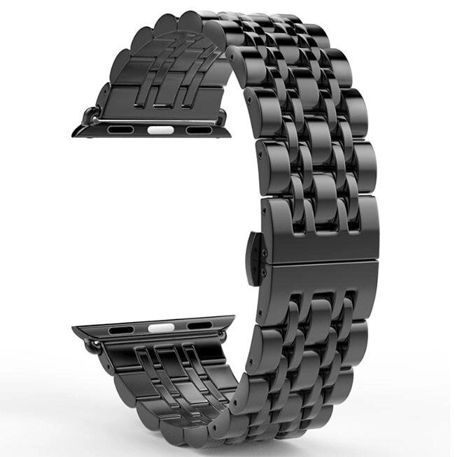 Металевий ремінець Primo Steel Link для годинника Apple Watch 38mm / 40mm / 41mm - Black - особливості