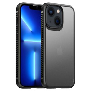 Протиударний бампер чохол Primolux Transparent для смартфона Apple iPhone 15 Plus - Black