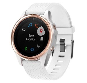 Силіконовий ремінець Primo для годинника Garmin Fenix 5S / 5S Plus / 6S White