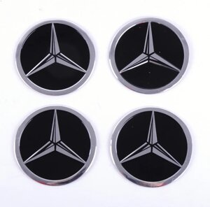 Автомобільна емблема Primo на ковпачок маточини колеса c логотипом Mercedes - Black