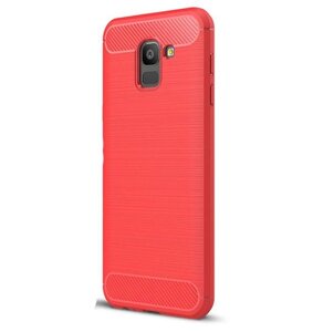 Чохол Primolux Carbon Fiber Series для Samsung J6 2018 (J600) Red