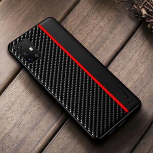 Чехол Primolux Cenmaso для Samsung Galaxy S20 Plus (SM-G985) - Black&Red