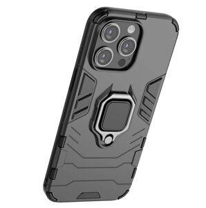 Чохол бампер Primolux Ring Armor для Apple iPhone 14 Pro Max - Black