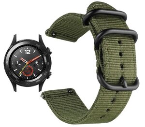 Нейлоновий ремінець Primo Traveller для годин Huawei Watch 2 Army Green