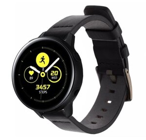 Шкіряний ремінець Primo Classic для годин Samsung Watch Active (SM-R500) / Active 2 (SM-R820 / R830) Black