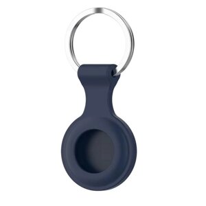 Силіконовий чохол брелок Primo SS2 для мітки трекера Apple AirTag - Dark Blue