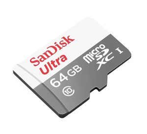 Карта пам'яті 64 Gb microSD SanDisk Ultra A1 100Mb / s (SDSQUNR-064G-GN3MN)