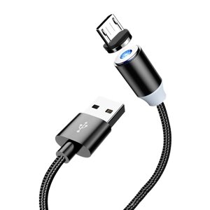 Магнітний кабель Kaku KSC-306 USB - MicroUSB 1m - Black