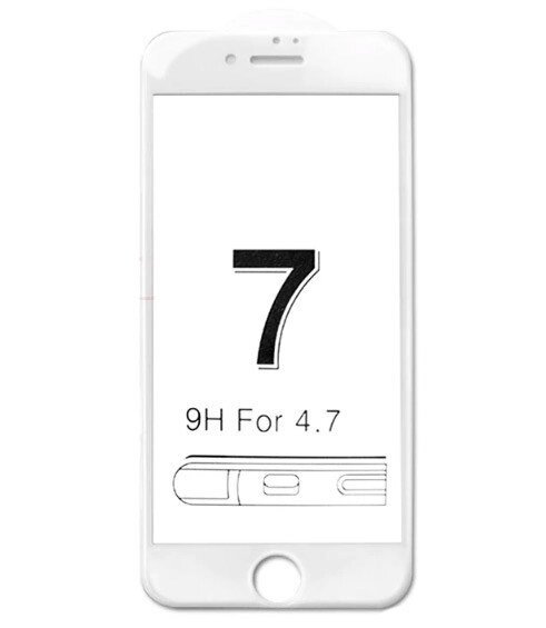 Full Glue захисне скло для iPhone 7 / iPhone 8 - White - розпродаж