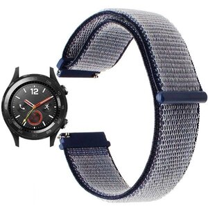 Нейлоновий ремінець Primo для годинника Huawei Watch 2 Navi Blue