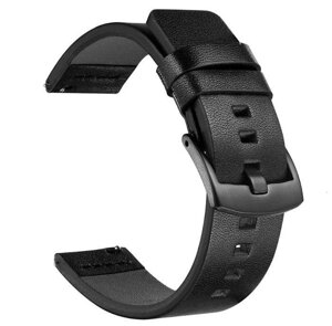 Шкіряний ремінець Primo Classic для годин Garmin Vivoactive 3 / Vivomove HR / Forerunner 245/645 - Black в Запорізькій області от компании Интернет-магазин "FotoUSB"