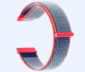 Нейлоновий ремінець Primo для годинника Garmin Vivoactive 3 / Vivomove HR / Forerunner 245/645 Neon Red