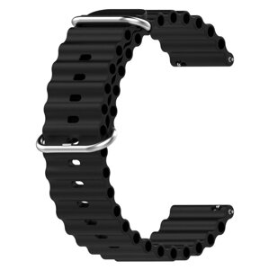 Ремінець силіконовий Primolux Ocean для годинника Xiaomi Amazfit GTS 2 / GTS 3 / GTS 4- Black