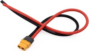 Силовий кабель 12AWG 30сm роз'єм XT60H Female для живлення зарядних пристроїв акумуляторів дронів квадрокоптерів