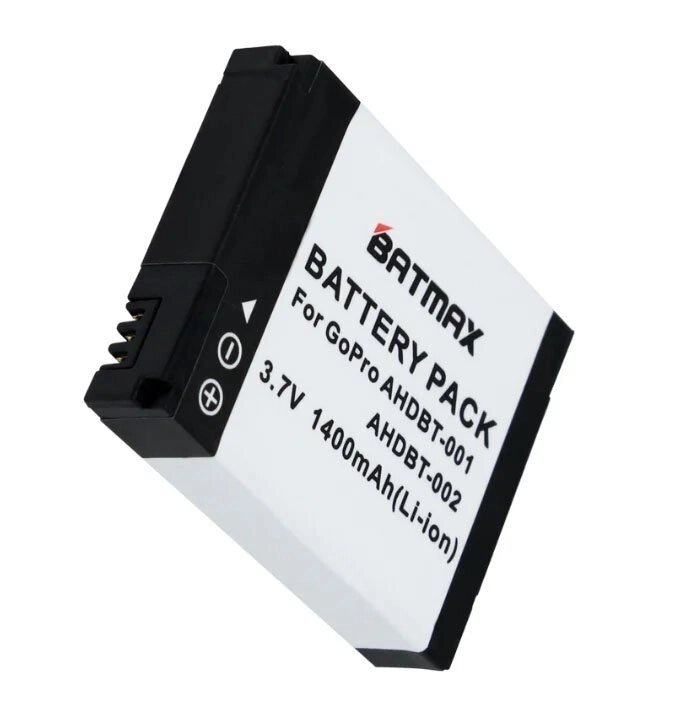 Акумулятор Batmax AHDBT-001/002 для камер GoPro Hero 2 - гарантія