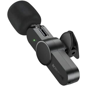 Мікрофон петличний бездротовий Borofone BFK12 Type-C - Black
