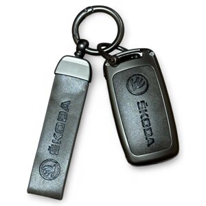Чохол MK01 для ключа Skoda Octavia A5 Fabia Superb Karoq - Grey